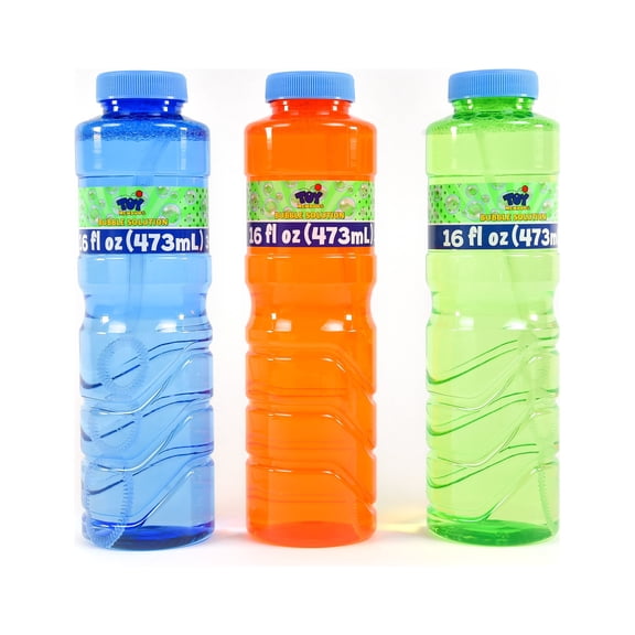 Toymendous 16 oz Bubble Solution with Wand, 1 Pack for Children Ages 3+
