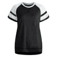 thumbnail image 3 of Pntutb Mujeres Casual Manga Corta Mangas Acampanadas O-cuello Sólido Camiseta Suelta Blusa tops Pntutb Pntutb-726, 3 of 7