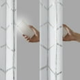 thumbnail image 6 of Intelligent Design Geometric Curtains, Total Blackout Curtain Set of 2, Metallic Window Curtains for Adults, Silver, 50” x 63”, 6 of 9