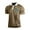 Khaki, variant on Yiaimeir Men's Three Button Printed Lapel Short Sleeve T-Shirt Top Streetwear,Size M-3XL