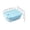 A-L, variant on Square Microwave Safe Plastic Bento Box One Compartment with Built in Spork, Compact Lunch Container for Youngster Office Salad Fruit, Cute Dorm Move In Gift for Him Her