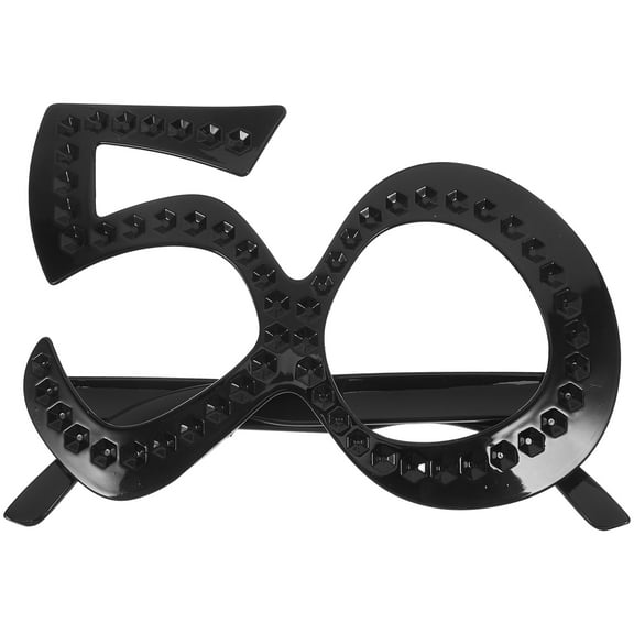 6 Pcs Tablet Stand Rhinestone Birthday Party Props 50th Glasses