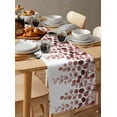 thumbnail image 3 of Hokiten Table Runners 36 Inches Long Dress Scarves, Red Eucalyptus Leaves Farmhouse Kitchen/Dining Table Runner, Short Coffee Tablerunners, Watercolor Floral Leaf Plants 13x36 Inch, 3 of 7