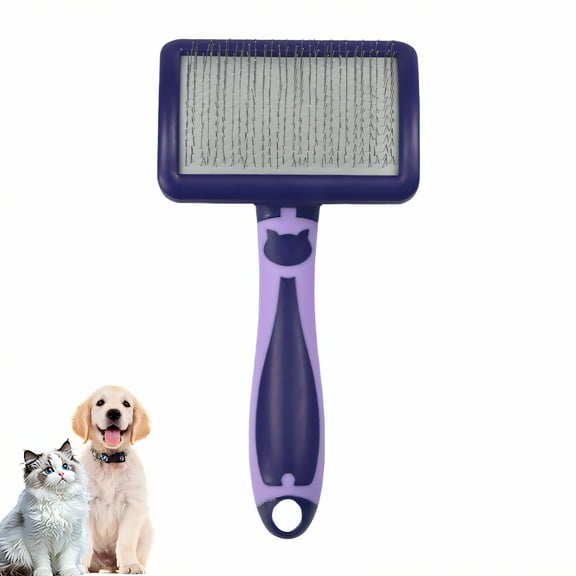 ACDANC Slicker Brush for Dogs,Dog Brush for Shedding,Cat Brush for Shedding,Purple
