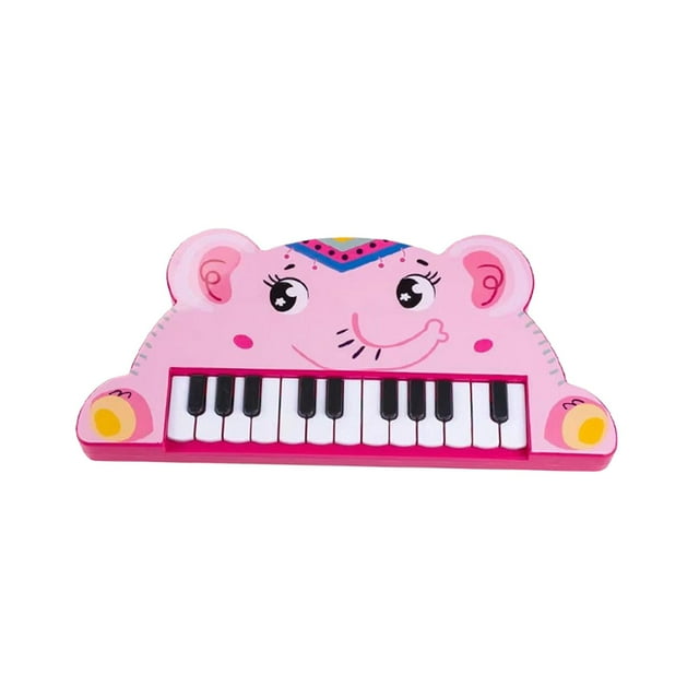 Orgue Électronique d'Apprentissage Jouets Musicaux Portables Animaux Piano Clavier Jouet pour 3 Éléphant
