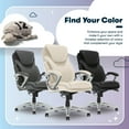 thumbnail image 5 of Serta Bryce Executive Office Chair with AIR Lumbar Technology, Cream Bonded Leather, 5 of 16