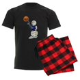 thumbnail image 6 of CafePress - Basketball Snowman Men's Dark Pajamas - Men's Dark Loose Fit Cotton Pajama Set, 6 of 7