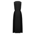 thumbnail image 4 of XUNKUSGA Summer Dresses for Women 2025 Beach Sundresses Sleeveless V Neck Long Dress Plus Size Dresses with Pocket for Beach, 4 of 5