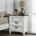 thumbnail image 3 of Roundhill Clelane Weathered White and Gray Finished 6-Piece Bedroom Set, Shiplap Panel King, 3 of 17