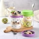 thumbnail image 5 of Recipientes de avena para toda la noche LANDNEOO Glass Mason de 16 oz, paquete de 4, 5 of 8