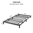 thumbnail image 4 of Huisuilinss Metal Bed Frame,Twin/Full/Queen Bed Frame with Storage,14 Inch Metal Platform Bed Frame with Steel Slat Support, No Box Spring Needed, Mattress Foundation, Easy Assembly, 4 of 7
