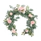 thumbnail image 2 of Guirnalda de flores artificiales, rosa falsa, 1,8 m de largo, centro de mesa, guirnalda floral Estilo C, 2 of 9