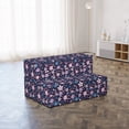 thumbnail image 2 of Floral Foldable Mattress, Violet Tones Vintage Flowers, 74.8" x 39.4", Sea Blue Lilac, by Ambesonne, 2 of 4