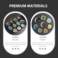 thumbnail image 4 of Miangastore Metal Coasters Zinc Alloy Vintage Style 1Set 3.9X3.1X0.4In, 4 of 9