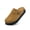 Brown, variant on Kids Suede Clogs for Girls Boys Cork Footbed Toddler Sandals Slip On Mules House Slippers Classic Adjustable Buckle Potato Shoes Casual Slipper