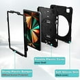 thumbnail image 3 of ProCase Rugged Heavy Duty Case with Hand Strap Shoulder Strap for iPad Pro 12.9" 6th 5th 4th 3rd Generation –Black, 3 of 8