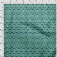 thumbnail image 3 of oneOone Cotton Poplin Twill Dusty Teal Green Fabric Geometric & Floral Block Craft Projects Decor Fabric Printed By The Yard 56 Inch Wide, 3 of 4
