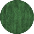 thumbnail image 1 of Ahgly Company Indoor Round Abstract Emerald Green Contemporary Area Rugs, 4' Round, 1 of 4