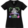 thumbnail image 3 of Inktastic Fort Myers Florida Cute Swimming Manatee Women's Plus Size V-Neck T-Shirt, 3 of 5