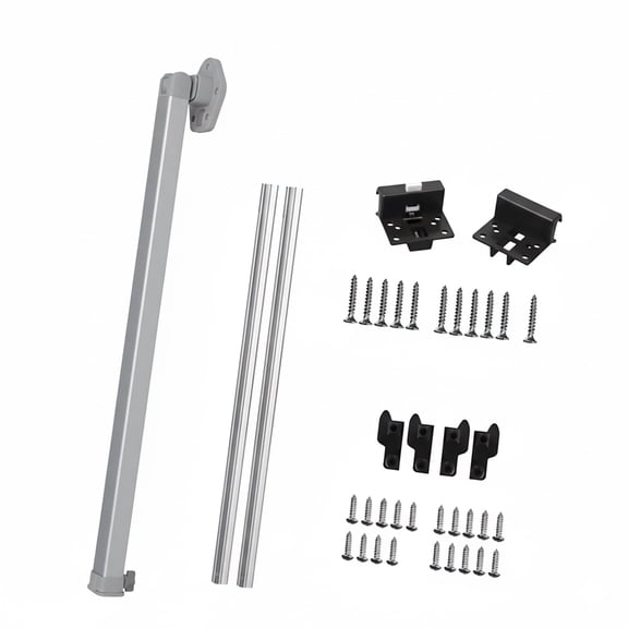 Adjustable Folding RV Table Leg Kit, 21.3-In to 36.6-In Telescopic Aluminum Alloy Table Support, Retractable Furniture Base, Suitable for RV, Campervan, Trailer, and Boat