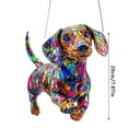 thumbnail image 3 of Dachshund Sun Catcher Pendant Acrylic Hanging Decor For Home Window Decoration Pet Lovers Gift, Vibrant Stained Glass Effect Reflective Sunlight Projection, Perfect For Christmas, 3 of 8