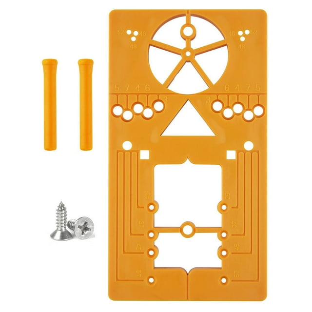 Yeacher 95-105 Degree Multifunctional Hinge Punch Hole Locator Punching Formwork Installation 35MM Cupboard Hinges Auxiliary Board Woodworking Tool for Door Cabinet