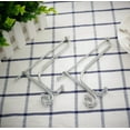 thumbnail image 3 of NETSENG Set Of 2 Silver Metal Easels Plate Holder Decorative Display Stands For Photo, Picture Frames, Cookbooks, Decorative Plates, Paintings, 3 of 3