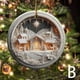 thumbnail image 3 of Adorno navideño acrílico 3D | Colgante de bendición de nacimiento para árbol y decoración del coche | Regalo de recuerdo para recién nacidos para la chimenea o corona | Decoración navideña de 8 cm, 3 of 6