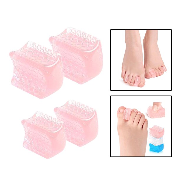 Lovehousesky 4x separadores de dedos de silicona alisador para evitar rozaduras Rosado Baoblaze Separadores de dedos