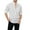 White, variant on XBASW Mens Cotton Shirts Mens Button up Stand-Up Collar Shirts Spring Summer Long Sleeve Henley Shirts for Men S -3XL