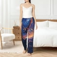 thumbnail image 6 of Lsque Starry Sky Flying Tiger Print Women's Pajama Pants, Lounge Pant - Comfortable Home Wear,Elastic Waistband, Stylish Design-Large, 6 of 9