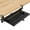 Black 24.2" x 20", variant on Clamp-On Under Desk Keyboard Tray with 4-Level Height Adjustment, 24.2" x 20" Slide-Out Keyboard Drawer, Holds Up to 11 LBS, No Drilling Required, Black