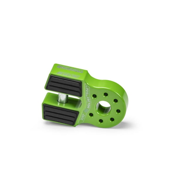 Factor 55 Winch Cable Shackle Mount 00050-08 FlatLink; Fits 3/4 Inch Clevis Hook; Fits 3/8 Inch Diameter Steel Cables/Synthetic Winch Ropes; 16000 Pound Load Capacity; Anodized; Green; Billet Aluminum