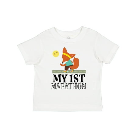 

Inktastic My 1st Marathon Race Running Gift Toddler Boy or Toddler Girl T-Shirt