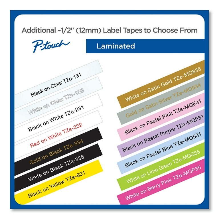 Brother Genuine P-touch, TZe-233CS, 0.47” x 26.2', Blue on White