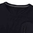 thumbnail image 6 of BVnarty Men's Solid Zipper Pocket Crew Neck Short Sleeve T‑Shirt, Quick‑Dry Outdoor Casual Workout Tops Black XL, 6 of 8