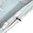 thumbnail image 4 of HAHDAXIA Cat Cute Pattern Bedding Solid Comforter Set for All Seasons,3 Pieces(1 Comforter+2 Pillowcases),Soft Microfiber Bedding Set Queen(90"x90"), 4 of 7