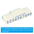 thumbnail image 4 of Uxcell Detachable Number Stamps Numeral 0-9 Number Stamp Combination Set Number Stamper Font Size 5x3mm & 13x8mm, 2 Set, 4 of 5