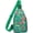 Green, variant on Jiibva Chinese Flower Printed Sling Bag Chest Bag for Men Women, Lightweight Casual Crossbody Bag Shoulder Bag for Hiking Cycling Traveling