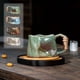 thumbnail image 5 of Mugs de forma especial de cerámica en bruto hechos a mano con forma irregular de estilo nórdico, tazas de café de estilo nórdico irregular hechas a mano con arcilla en bruto de cerámica, 5 of 7