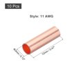 thumbnail image 2 of 10Pcs 4 Gauge Conectores de Terminales de Crimpado Sin Aislamiento, 4 AWG, Color Rosa Dorado, 2 of 5