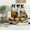 thumbnail image 4 of FCXZI Alcohol Cross Stitch Warm Cozy Flannel Blanket Multi-Purpose Gift 60*80in, 4 of 7