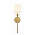 thumbnail image 6 of 531-GA Crystorama Lighting Broche - 1 Light Wall Mount-21 Inches Tall and 6 Inches Wide-Antique Gold Finish, 6 of 15