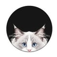 thumbnail image 2 of WIRESTER 7.88 in Round Mouse Pad with Non-Slip Rubber Base for Computers, Laptop, Office & Home - Animal Lilac Ragdoll Cat, 2 of 5