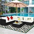 thumbnail image 1 of Costway 7PCS Patio Rattan Sofa Set Sectional Conversation Furniture Set Garden Beige, 1 of 9
