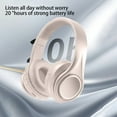 thumbnail image 5 of Gaming Headphones, Hwkond Headphones Wireless Bluetooth Headset Subwoofer Bluetooth 5.3 Mobile Computer Game Music Sports Game Headphones,Beige, 5 of 7