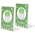 thumbnail image 4 of 2Pcs Metal Bookend Nonskid Stable Book Stopper Supporting Shelves for Home OfficeSucculent, 4 of 9