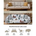 thumbnail image 3 of Farmhouse Christmas Sofa Couch Covers for Dogs, Washable Sectional Couch Slipcovers for Loveseat with Tassels, Green Xmas Tree Snowflake Non Slip Sofa Throw Cover Blanket L 71''x102'', 3 of 8