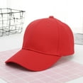 thumbnail image 4 of Holzkary Baseball Cap for Men Women - Classic Adjustable Plain Hat Trucker Hat Baseball Casual Summer Summer Outdoors 1Pc Color Solid Women's Cap Sports Men's Hat and Baseball Caps Red One Size, 4 of 5