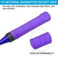 thumbnail image 5 of Tennis Badminton Racket Overgrip Non-Slip Sweatband Drumstick Tape, Purple 8 Pack, 5 of 6